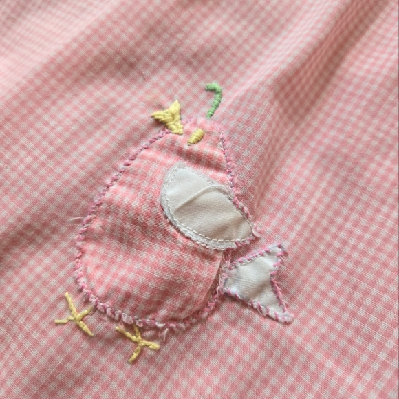 Vintage 2-piece pink gingham summer set - Picture 4 of 5